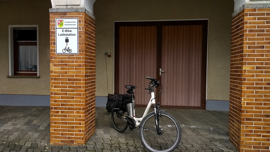 E-Bike-Ladestation am Dorfgemeinschaftshaus